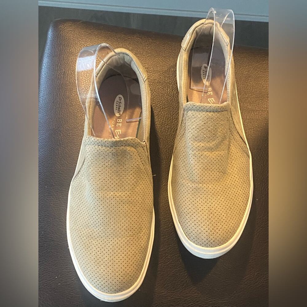 Dr Scholls Shoes 8.5 Madison Slip On Sneakers Casual Green Fabric Low Top